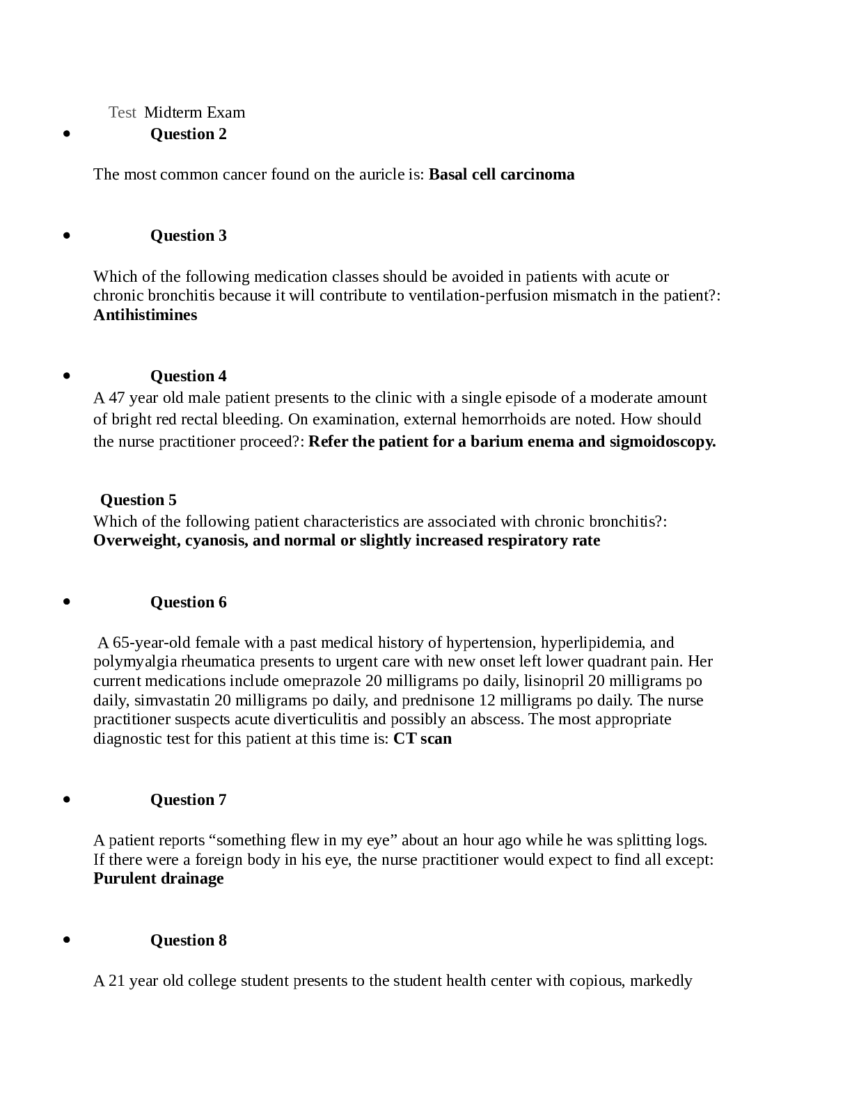 Preview image for NRNP 6531 Midterm Test Exam 2020